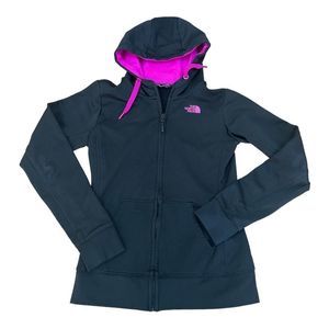 North Face Black and Pink Athletic Outdoor Jacket (XS)